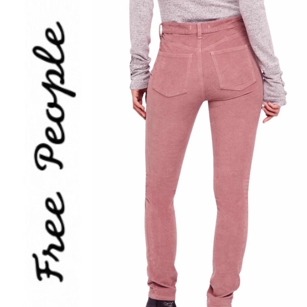 Free People Dusty Rose Corduroy Pants